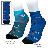Men's Full Color Sublimation Low-Cut Ankle Crew Socks